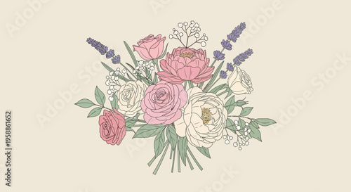 Colorful bouquet of flowers arrangement 1.