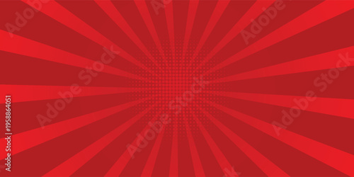 Comic background with red color. EPS 10