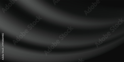 Abstract Dark Gradient Wave Background with Smooth Curves