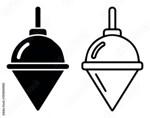 Print Plumb bob icon design vector illustration  Premium Vector