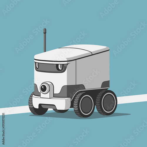 Autonomous Delivery Robot on Wheels.