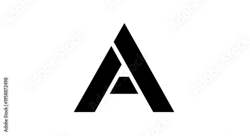 Large Letter A Logo Design.