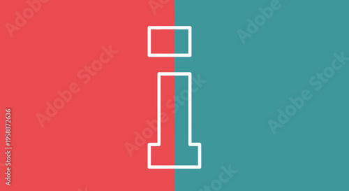 Lowercase letter i icon symbol.