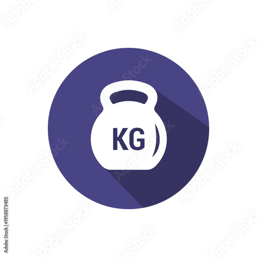 vector simple icon design of sports equipment, weight lifting