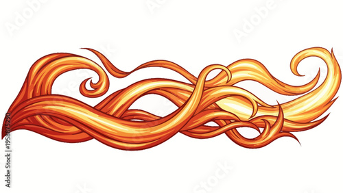 Flame Design Element.