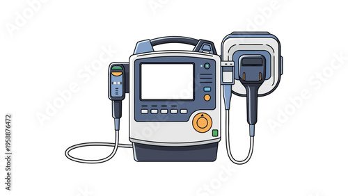 Medical Defibrillator Machine.