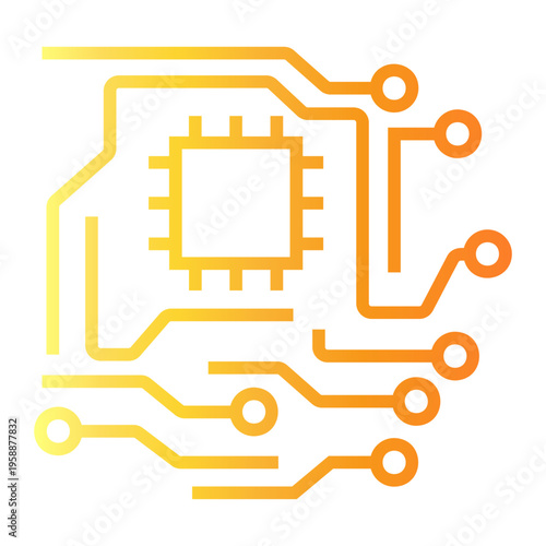 digital Line Gradient Icon