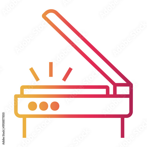 digital Line Gradient Icon