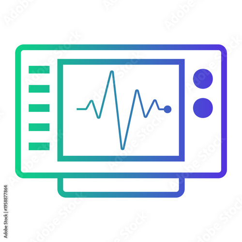 digital Line Gradient Icon