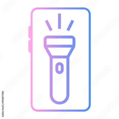 digital Line Gradient Icon