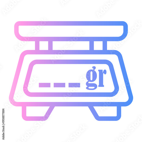digital Line Gradient Icon