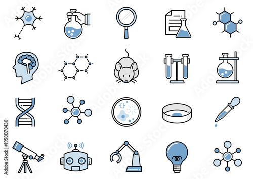サイエンスアイコン08　Science icons