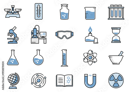 サイエンスアイコン07　Science icons