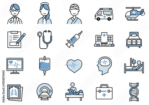 メディカルアイコン07　Medical icons