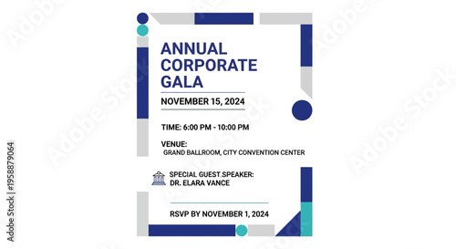 Corporate Gala Event Invitation.