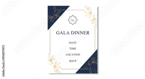 Gala Dinner Invitation Card.