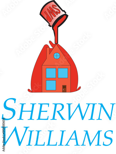 funny/weird remake of Sherwin Williams logo