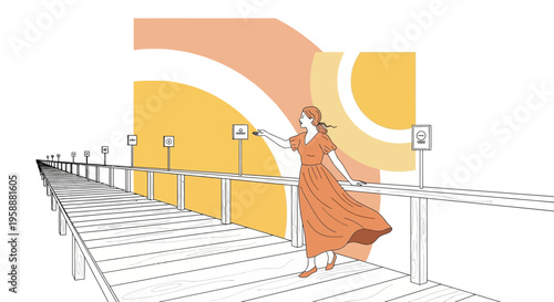 A Woman Makes Decisions On A Perilous Journey Towards An Uncertain Future