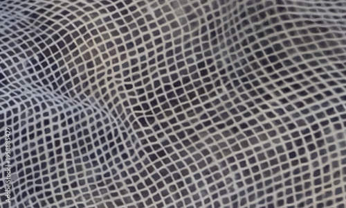 白く波打つ網目模様のテクスチャ背景