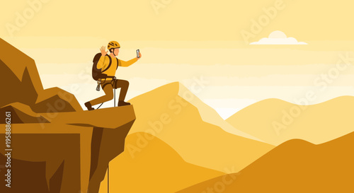 Adventure Seeker Captures Summit Selfie With Mobile Device