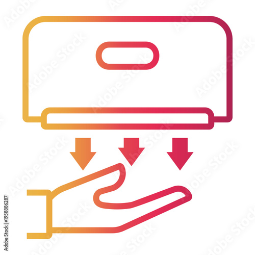 motion Line Gradient Icon