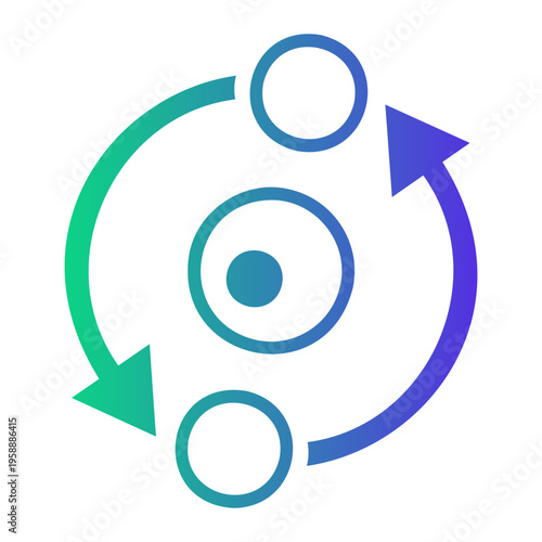 motion Line Gradient Icon