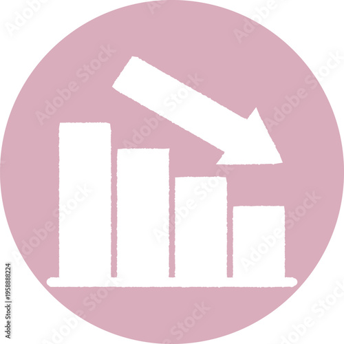 Bar Graph -2- Down -1- pink