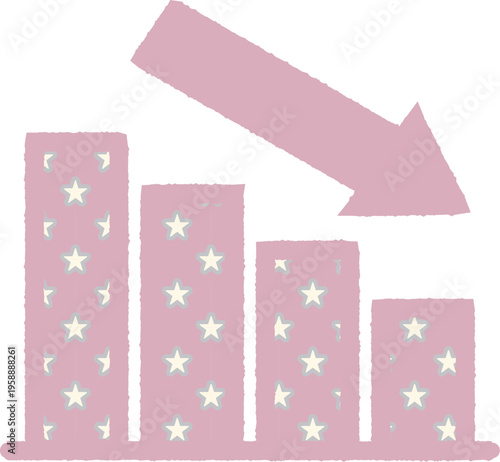 Bar Graph -2- Down -1- Star