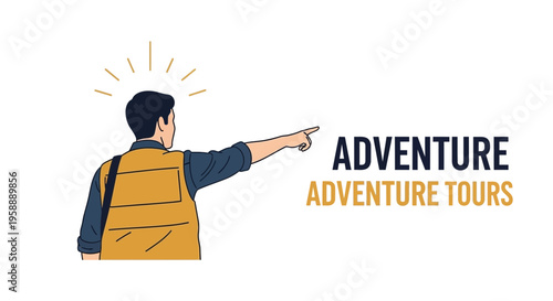 Adventurous Guide Points Towards Exciting Expedition Opportunities Await Exploration