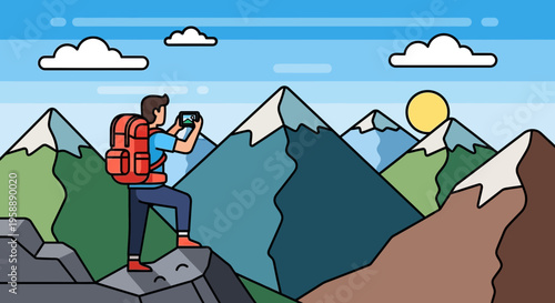 Adventurous Hiker Captures Majestic Mountain Views With Phone