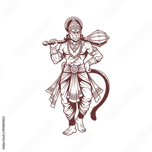 Illustration of a mythological character.