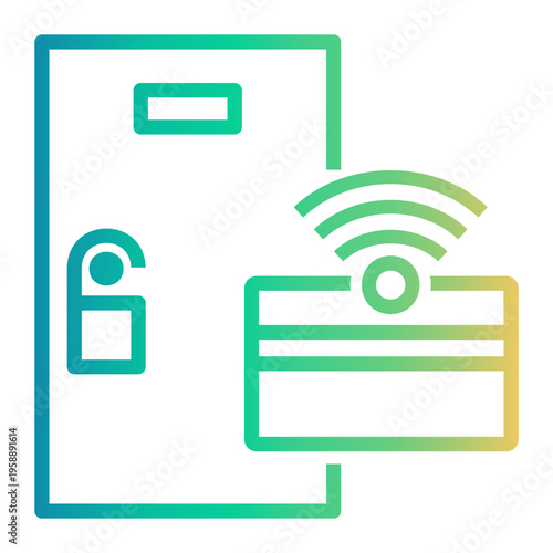 access Line Gradient Icon