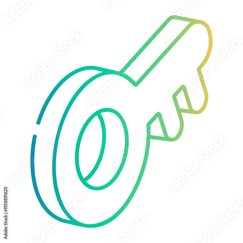 access Line Gradient Icon