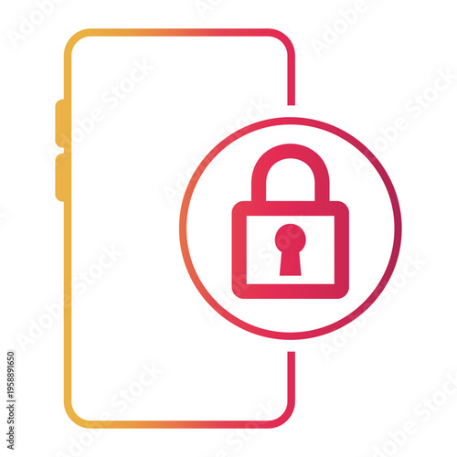 access Line Gradient Icon