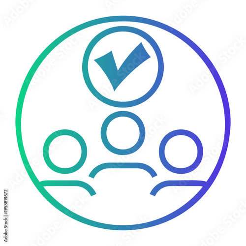 access Line Gradient Icon