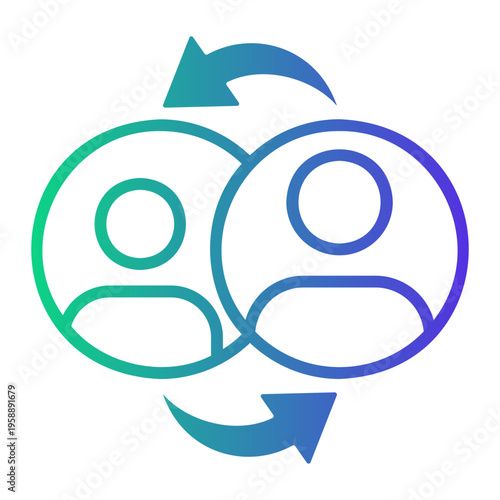 access Line Gradient Icon