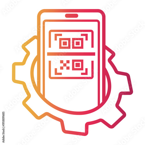 access Line Gradient Icon