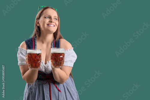 Redhead Irish waitress with...