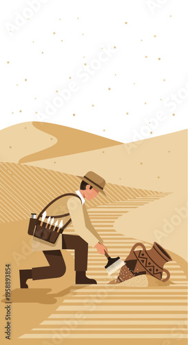 Ancient Artifact Discovery Desert Expedition Exploration