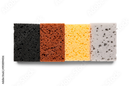 Different cleaning sponges ...