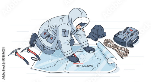 Arctic Explorer Plans Expedition On Thin Ice Map