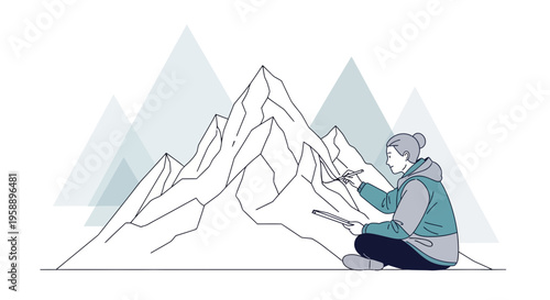 Artist Captures Majestic Mountain Landscape Inspiration With Digital Tools