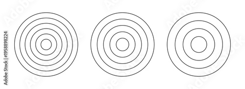 Coaching wheel of 3, 5 and 4 concentric circles. Diagram divided on four, five, three round segments. Habits tracker of wheel of life. Polar grid graph paper. Life blank. 