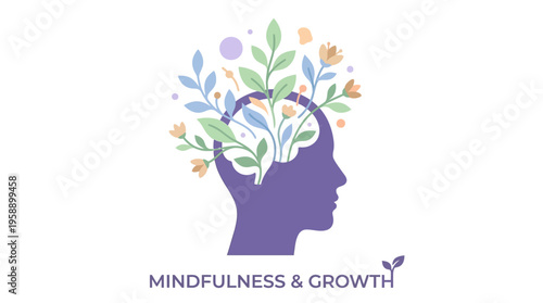 Mindfulness and personal growth concept.