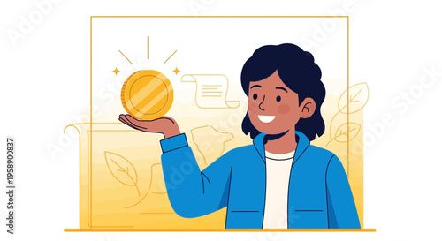 Bright Future Financial Gain Prosperity Success Achieved