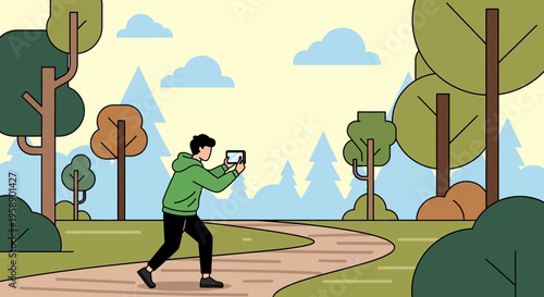 Capturing Nature's Serenity Via Digital Device