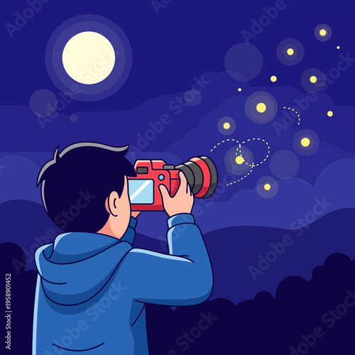 Capturing Night Sky Wonders With A Modern Camera Under The Moonlight