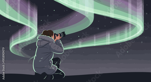 Capturing The Aurora Borealis In A Cosmic Night Sky