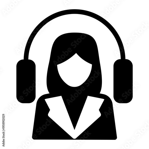 FAQ Help Contact Service icon from the Digital Business icon collection (Glyph Style)