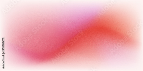 Red orange pink coral peach white abstract background. Noise grain mesh spray. Color gradient. Spot blot oval circle. Fluid water explosion splash. Design.